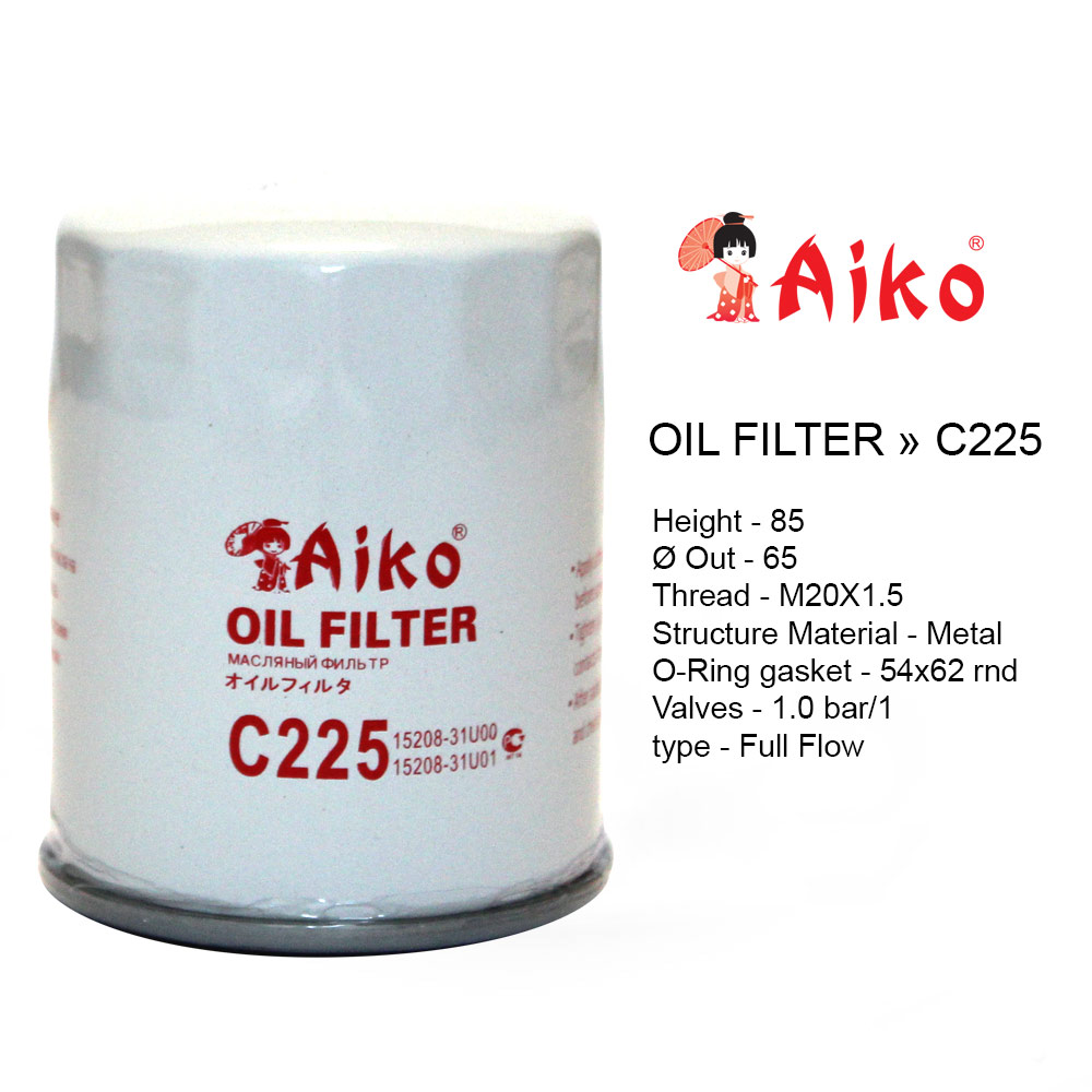 C225 Фильтр масляный HONDA/KIA/HYUNDAI/MITSUBISHI/OPEL/MAZDA/NISSAN