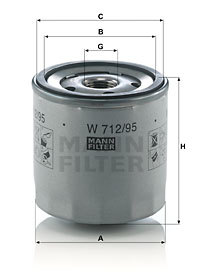 W712/95Фильтр масляный VAG 1.0-1.4 11-